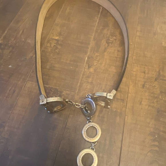 Brighton Black leather Adjustable Toggle belt - Picture 10 of 10